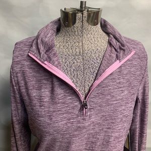 NWT Hind lightweight top purple running long sleeve medium 1/4 zip‎